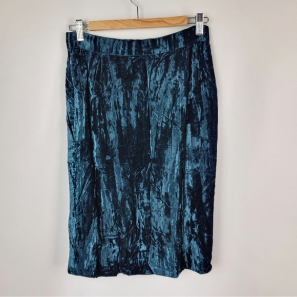 Bill Blass Made in USA Velvet Skirt Sz 10 NWOT - Picture 3 of 10